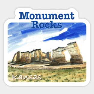 Monument Rocks, Kansas Sticker